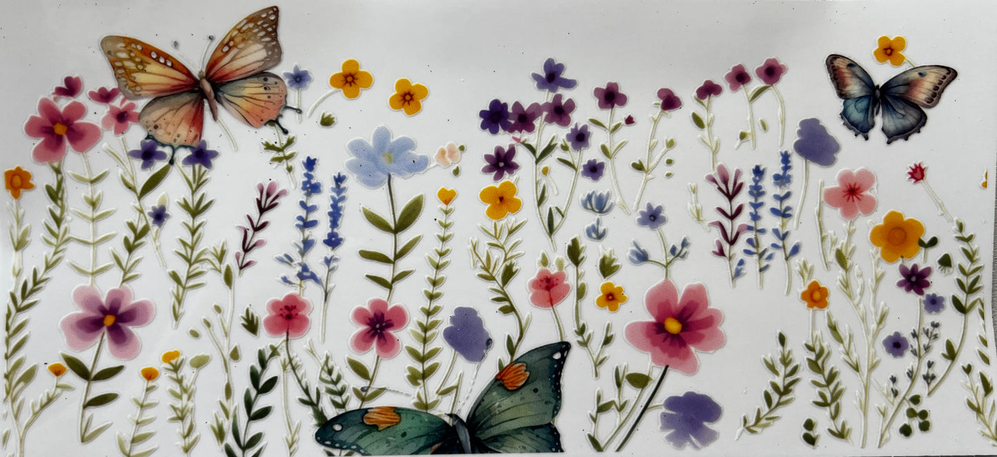 Floral and butterfly