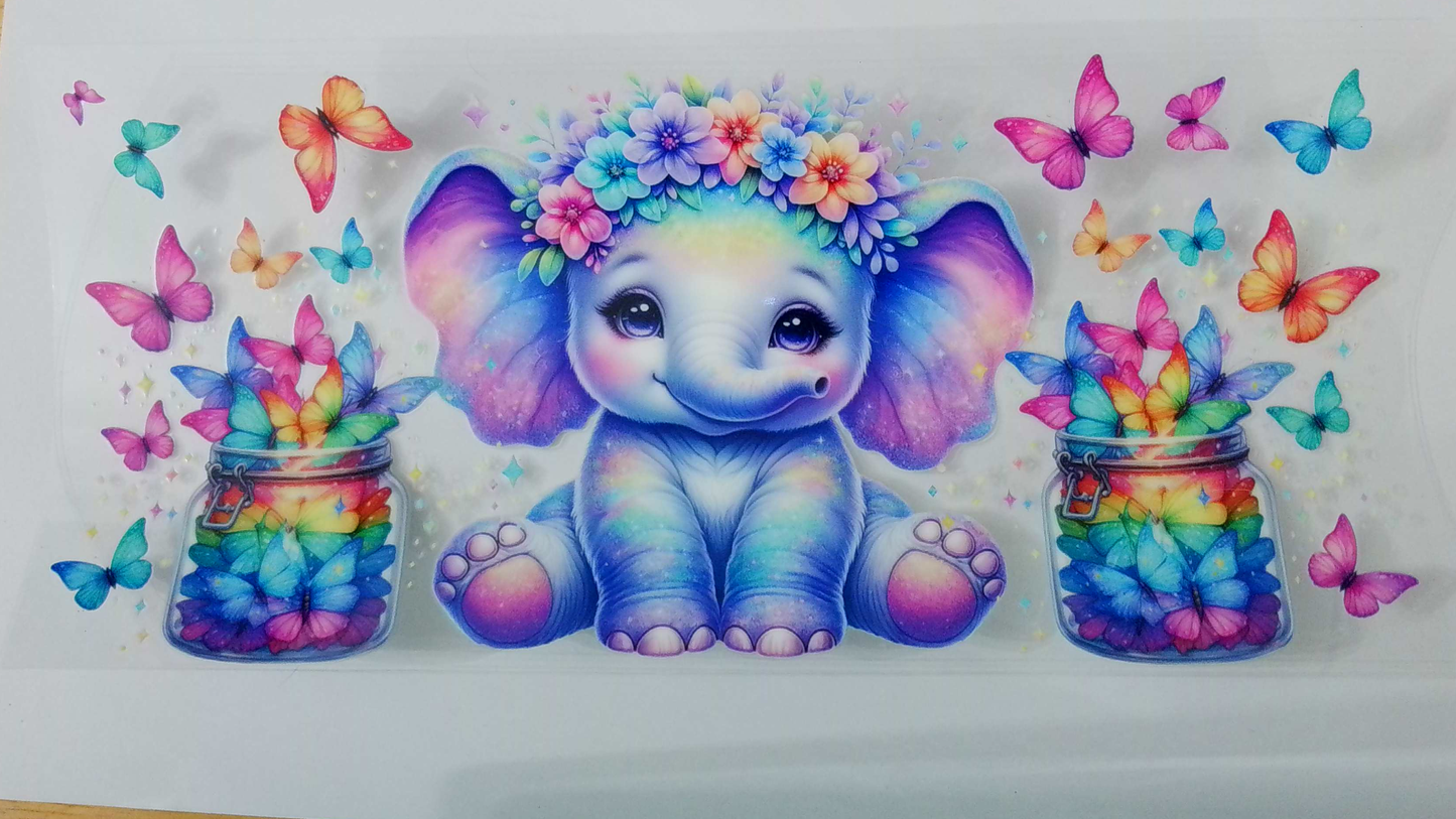 A112 Elephant w/ butterflies