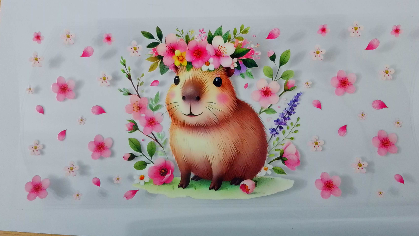 A113 Capybara w/ flowers