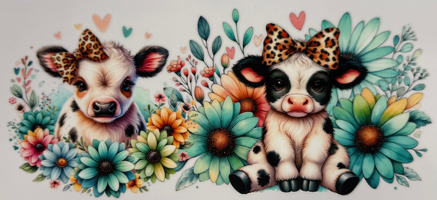 Cows and flowers