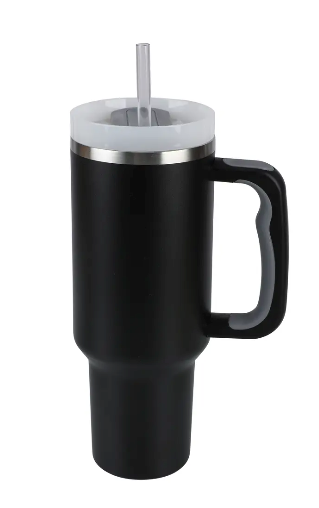 Black 40oz Stainless Steel Tumbler