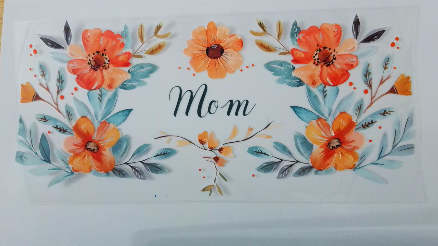 F032 Mom w/ orange flowers