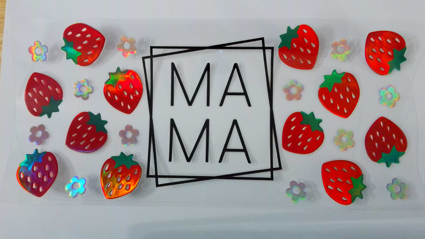 F033 MAMA w/ holographic strawberries
