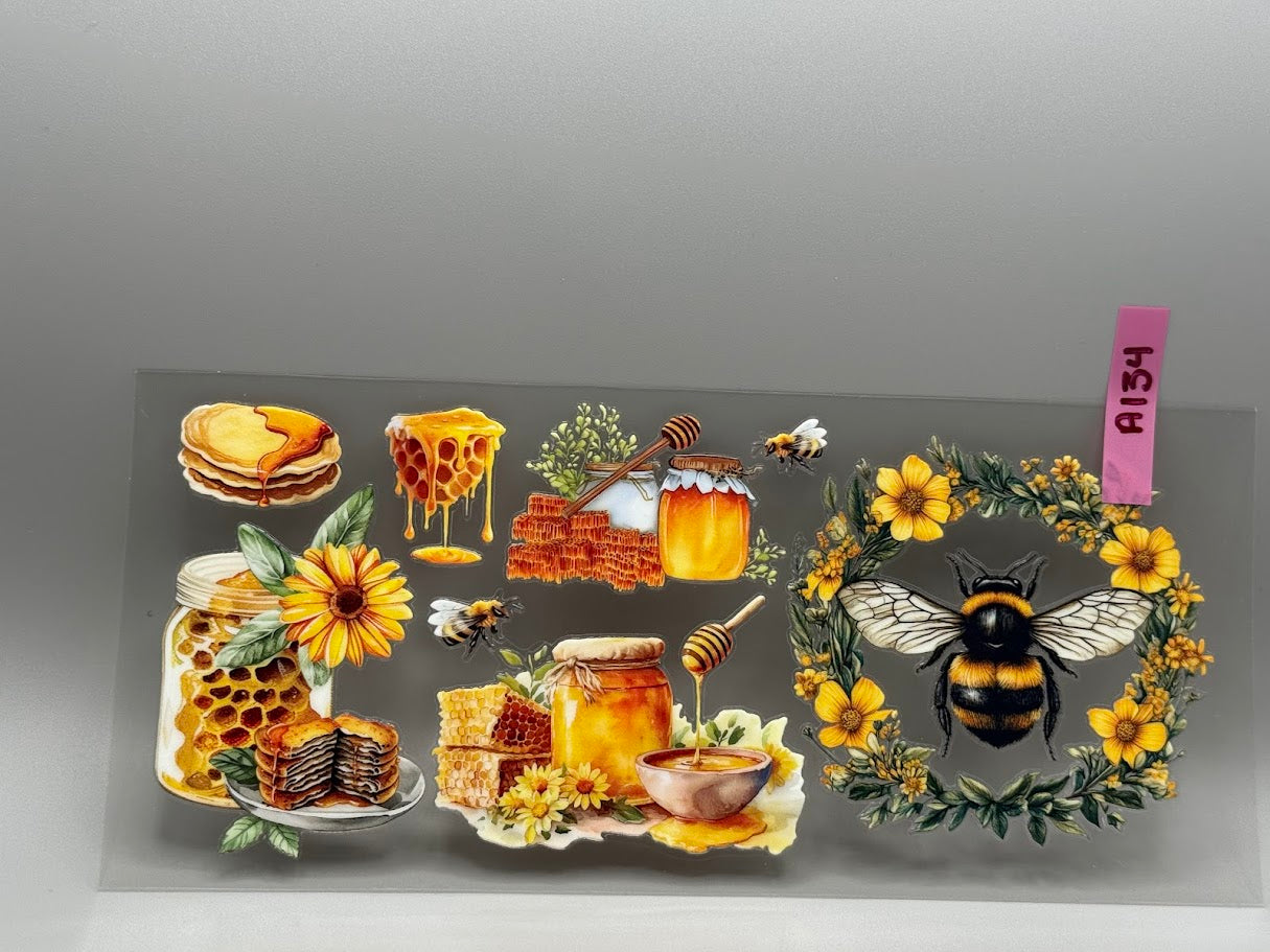 A134 BEE, HONEY, FLOWERS