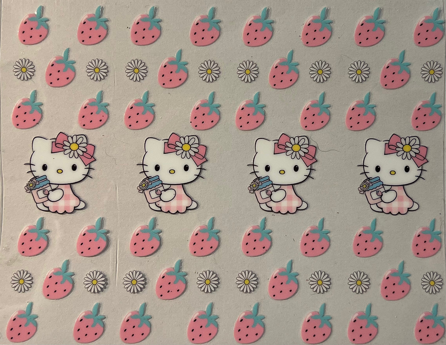 Hello Kitty and Strawberries