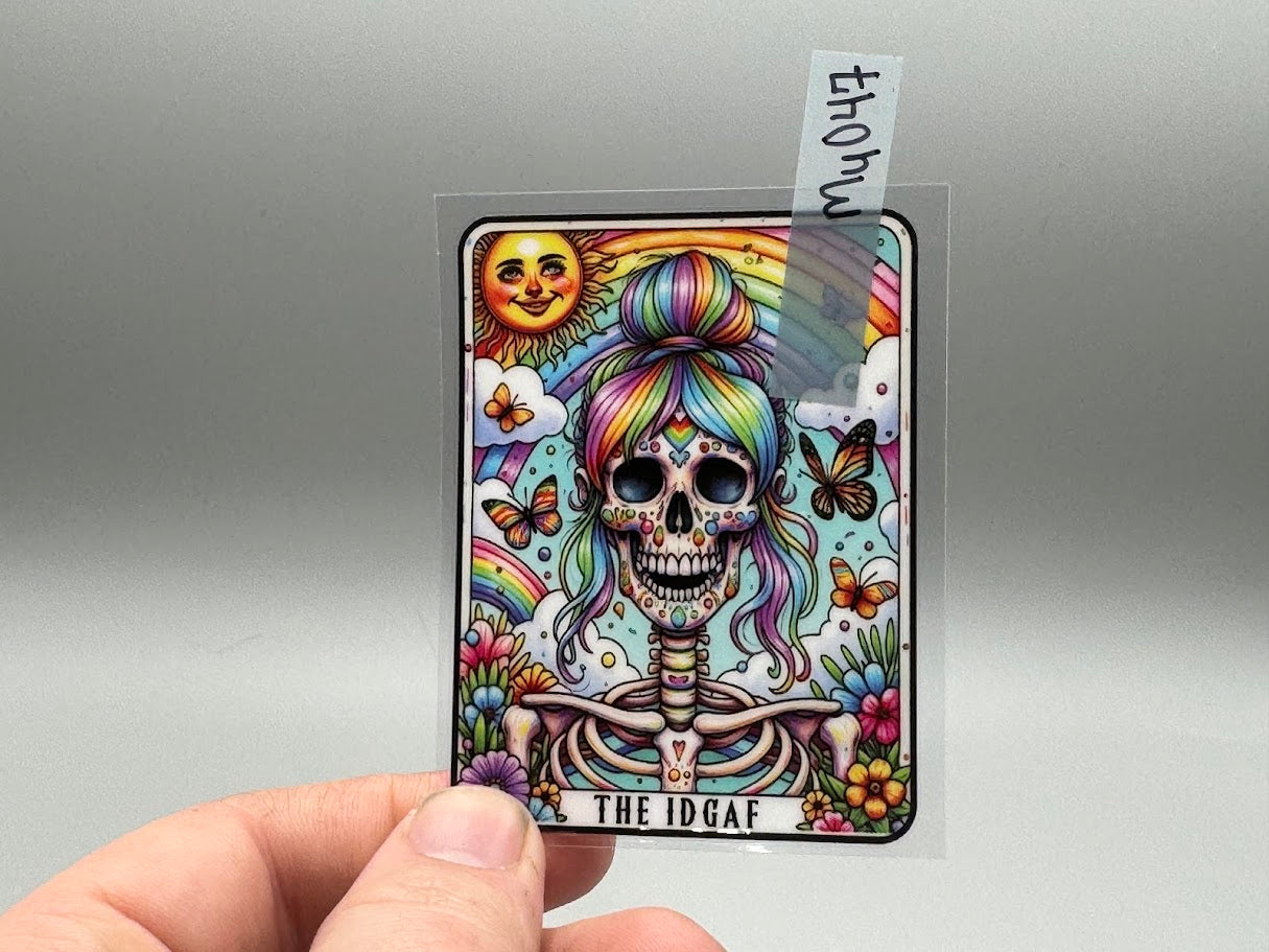 MY047 The IDGAF Tarot card