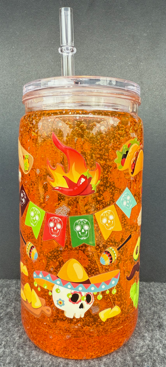 16oz Acrylic - Fiesta (slushie)