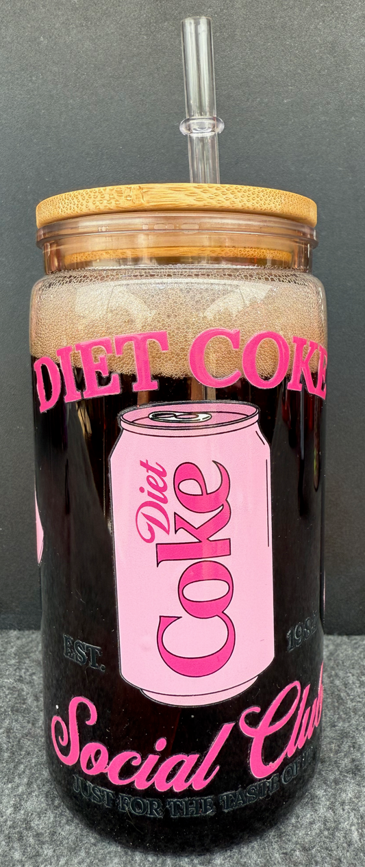 16oz Acrylic - Diet Coke Social Club (soda cup)