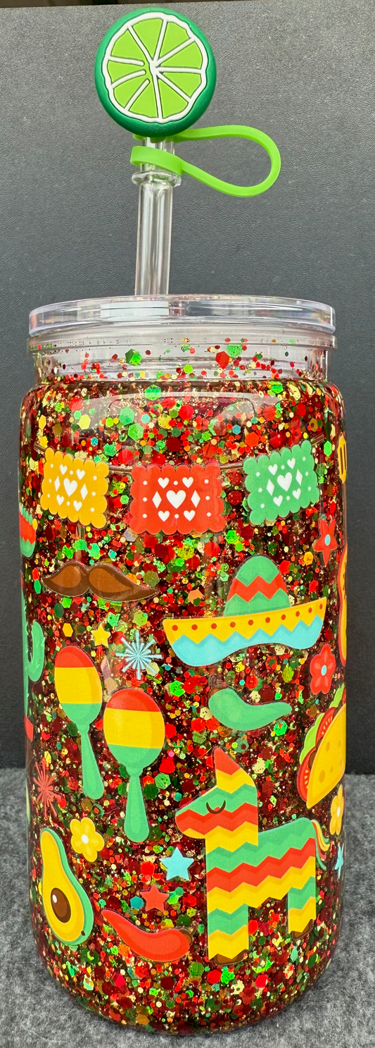 16oz Acrylic - Fiesta