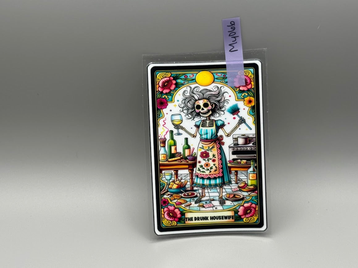 MY066 The Drunk Housewife Tarot Card