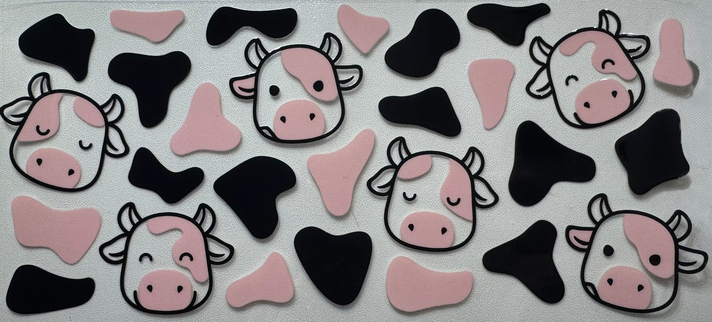 Pink and Black Cow