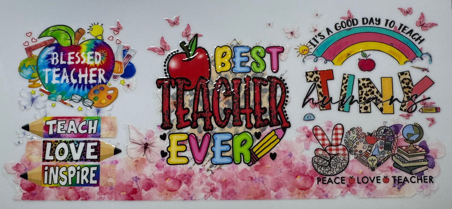 Colorful Best Teacher Ever