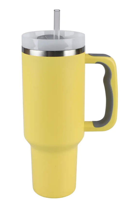 Light Yellow 40oz Stainless Steel Tumbler