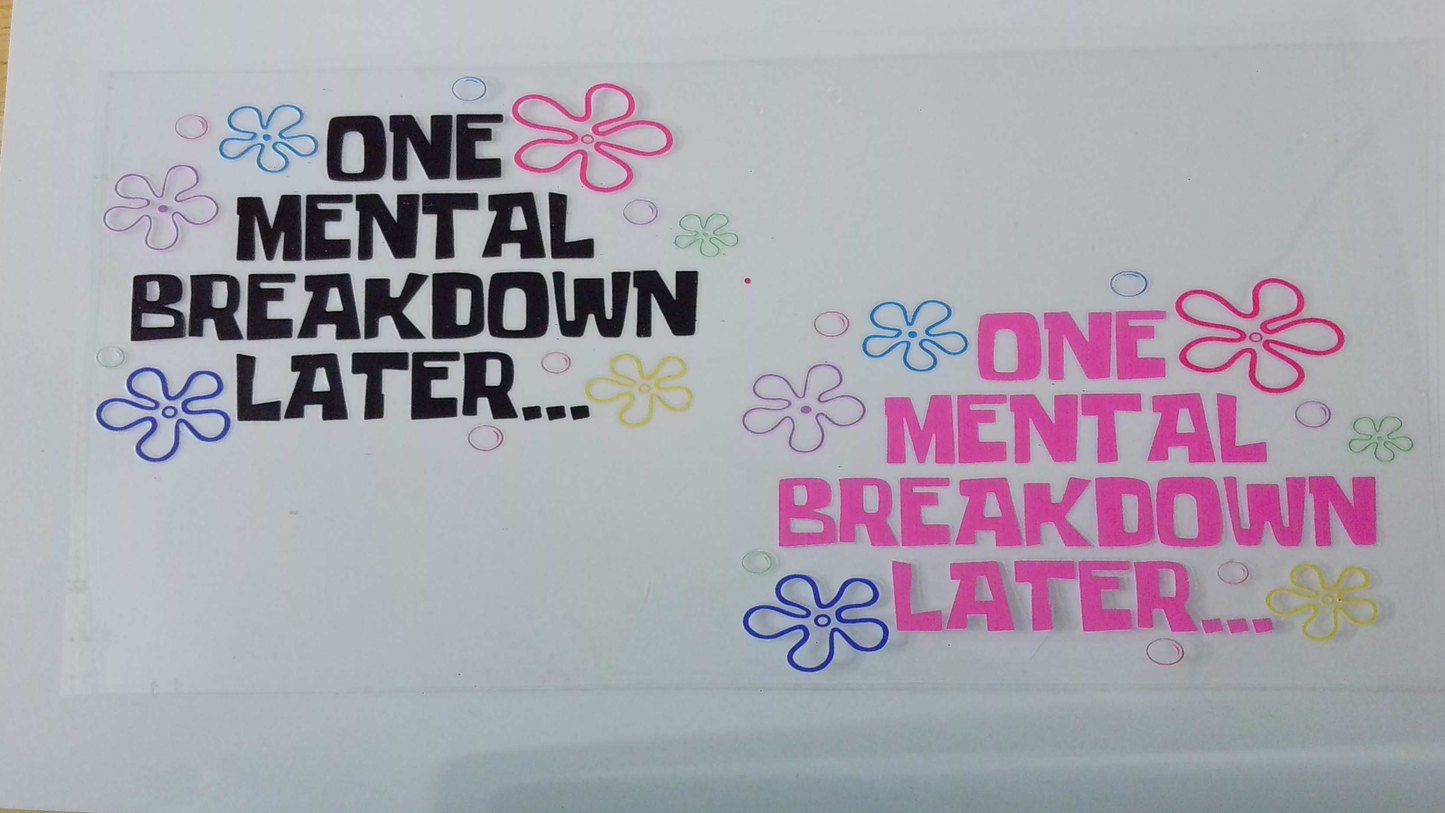 SAR046 One Mental Breakdown Later . . . .