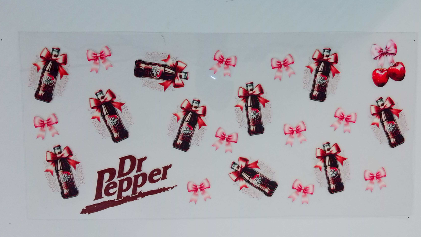 FD082 Dr Pepper bottles with bows
