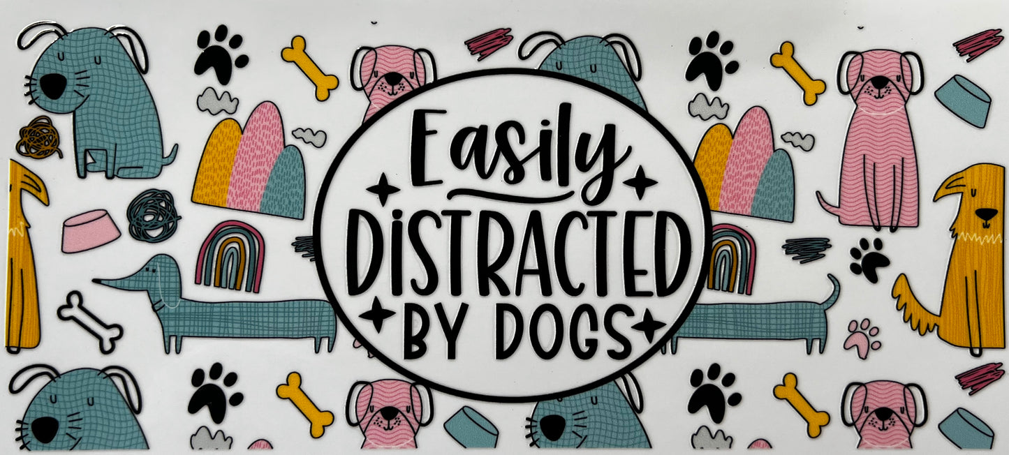 Easily distracted by dogs
