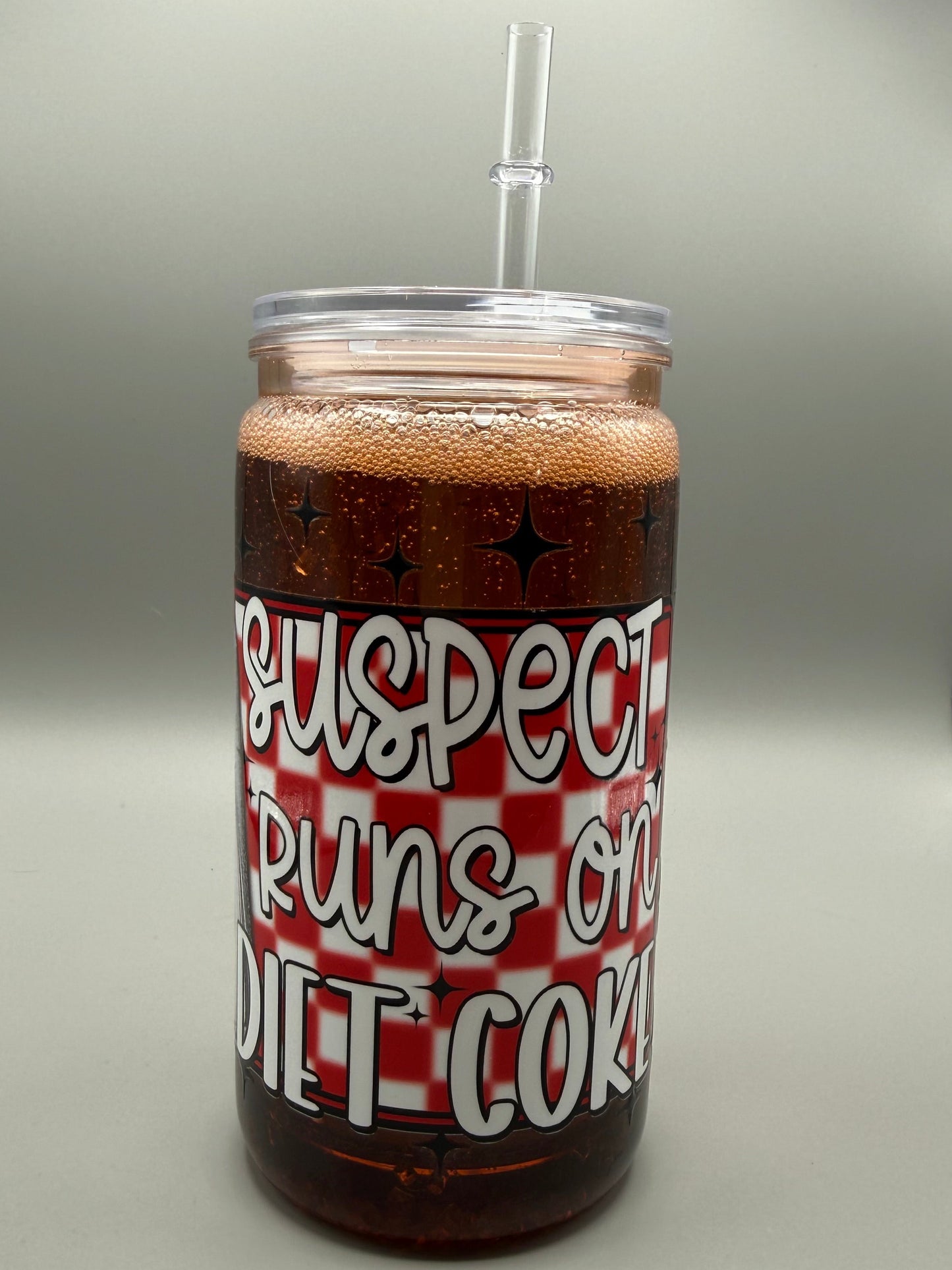 16oz Suspect run on Diet Coke