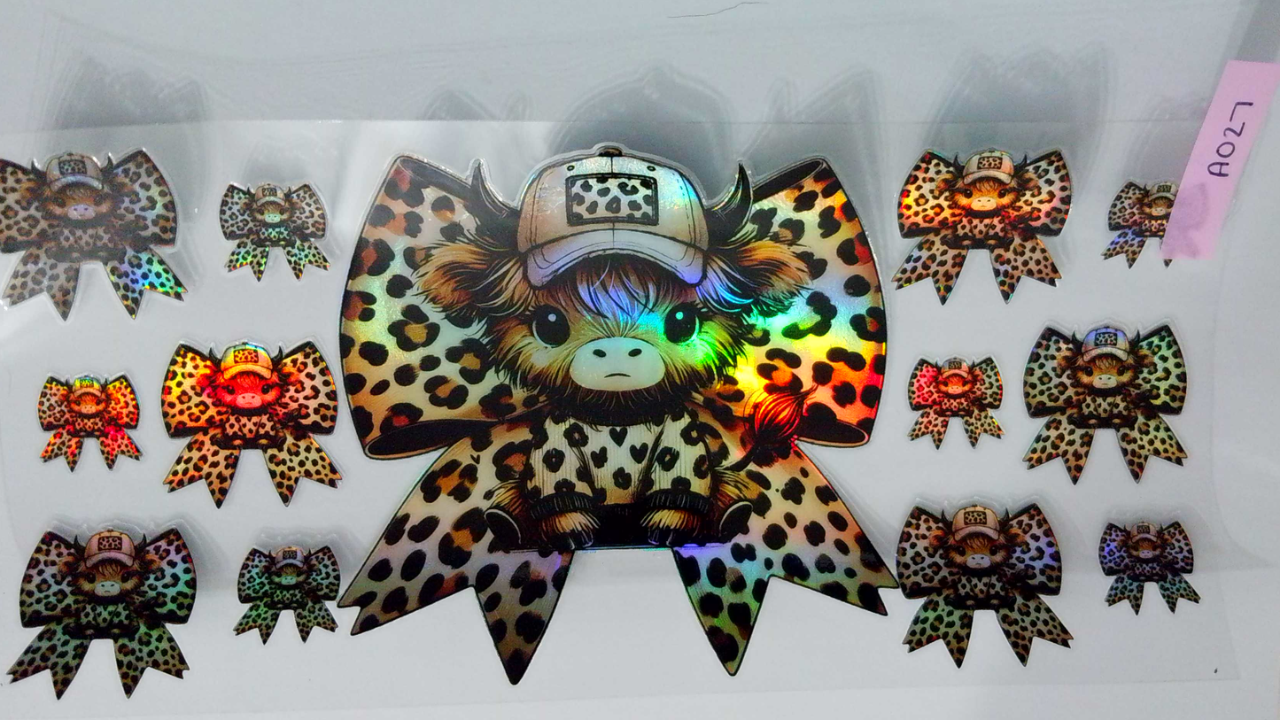 A027 Cheetah Cow w/ bows