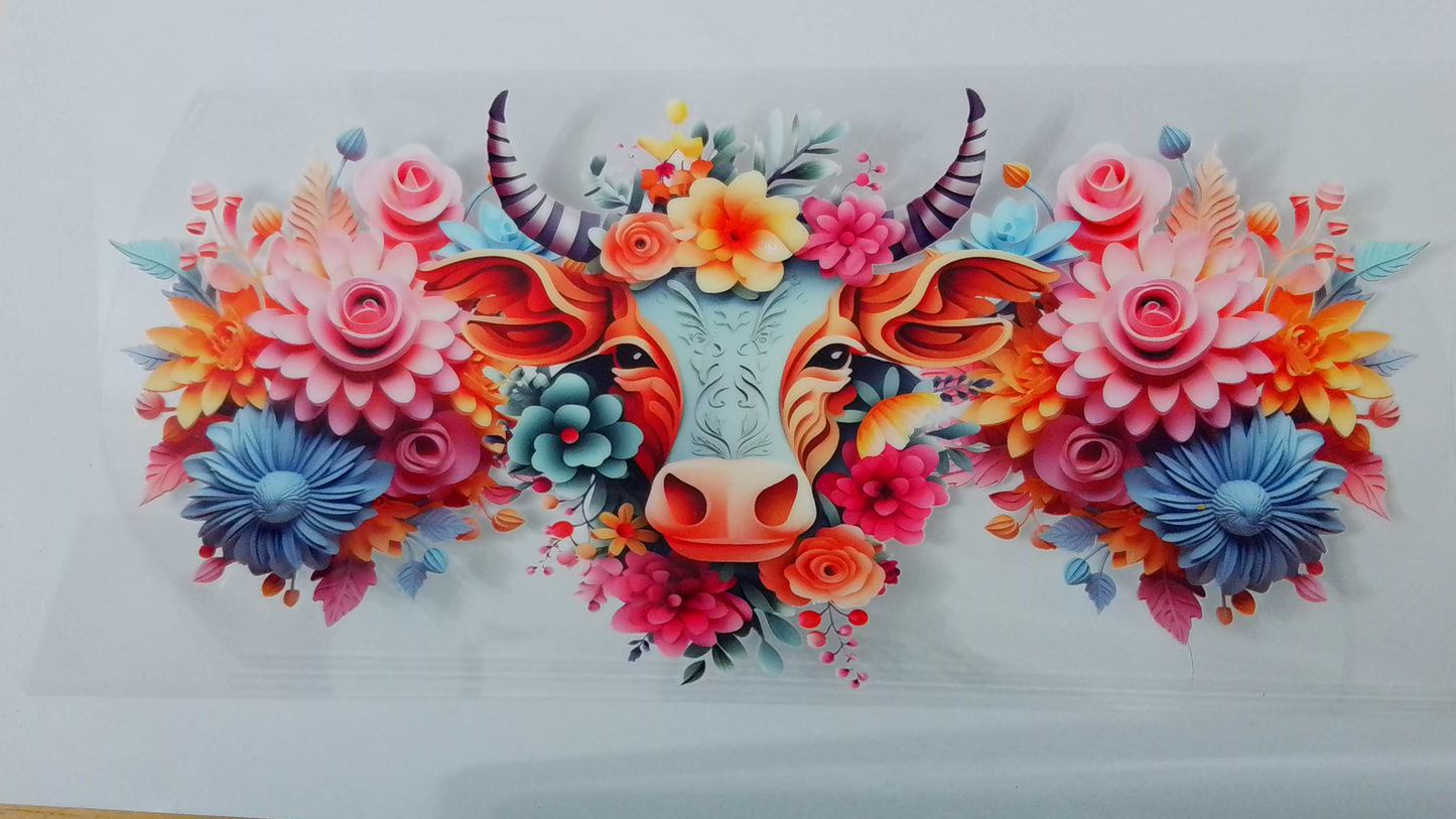 A109 Cow w/ flowers