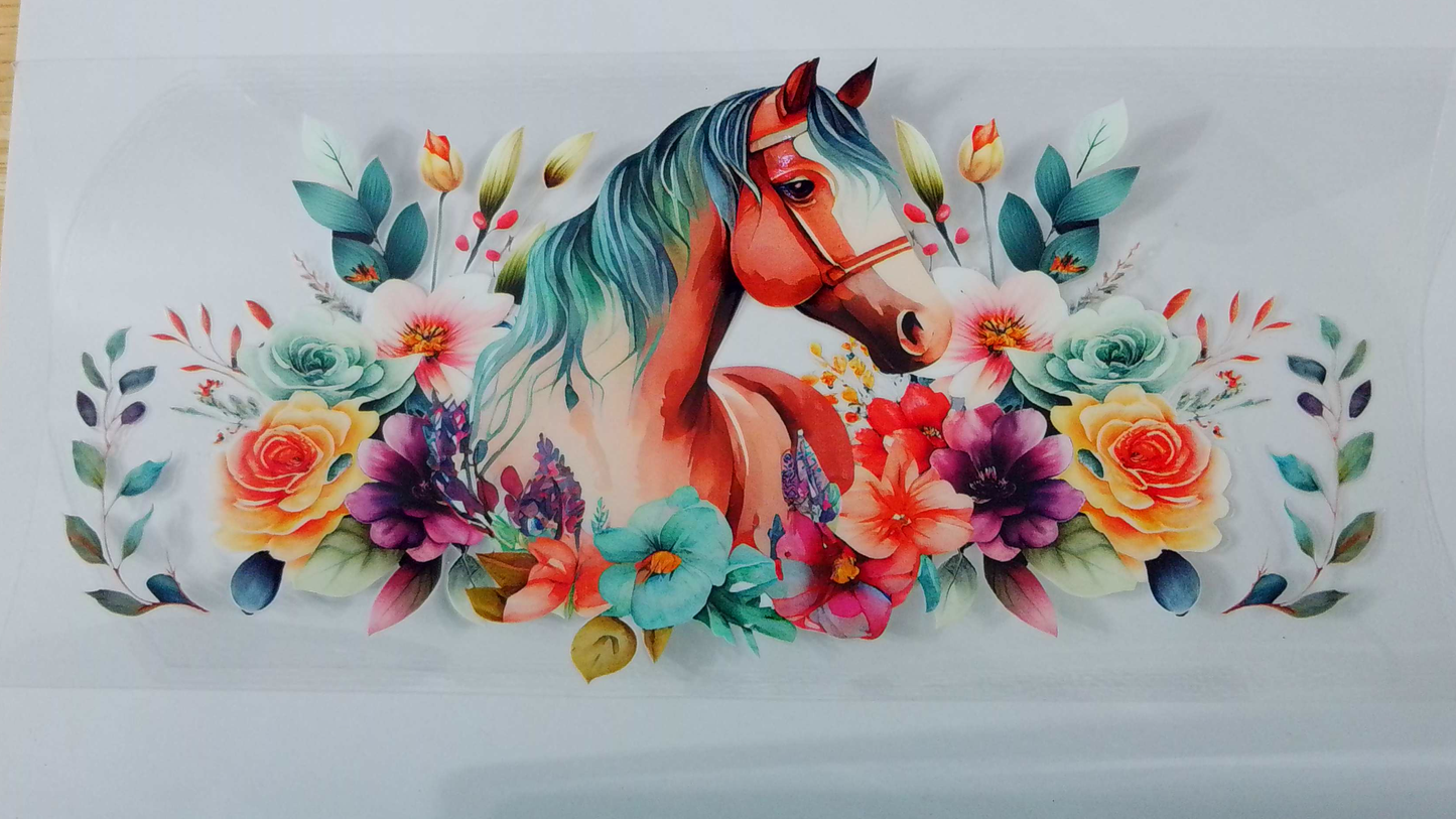 A111 Horse w/ flowers