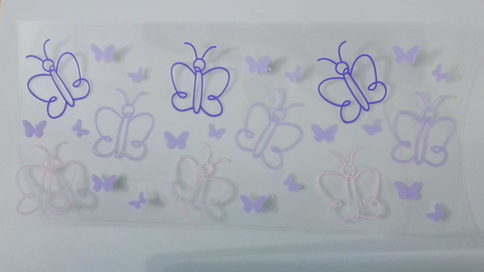 A118 Pink & Purple Butterflies