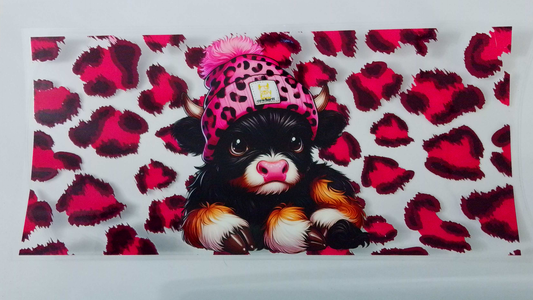 A122 Pink Carhartt Cap on Cow
