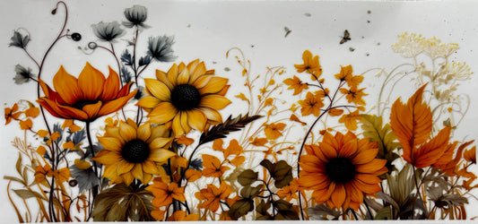 Yellow and orange floral