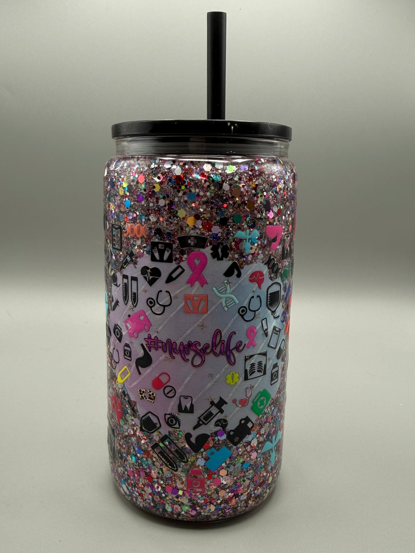 16oz #nurselife (glass)