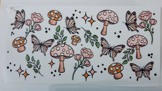 FL041 Flowers, Mushrooms & Butterflies