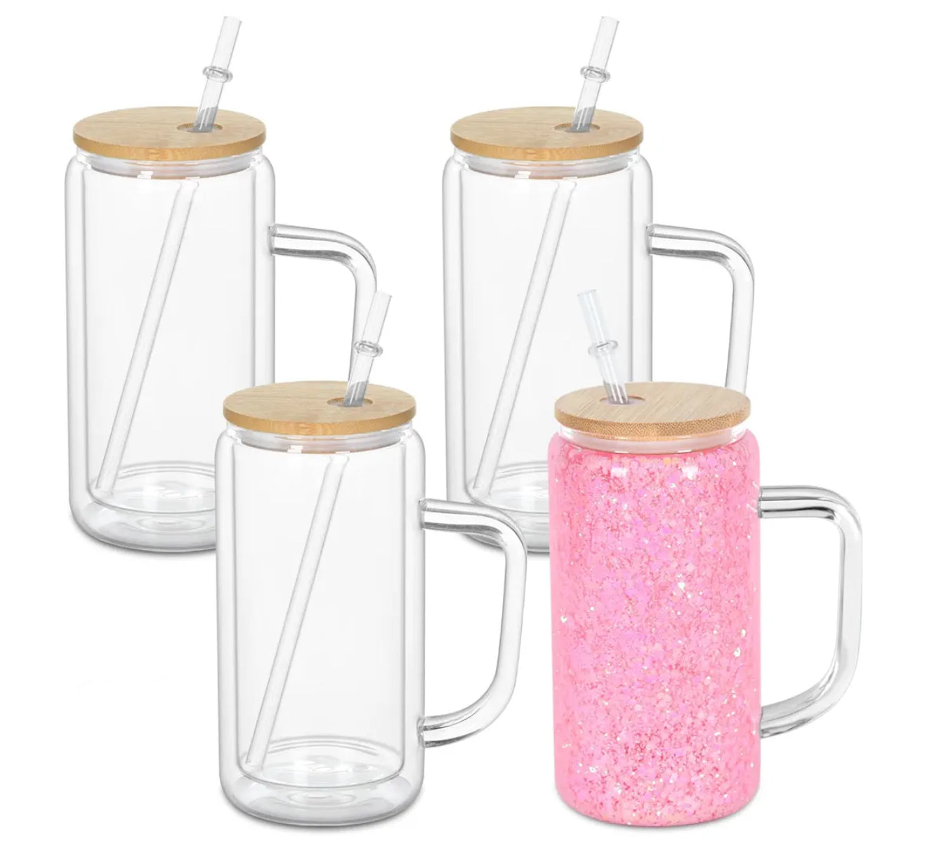 16oz - Glass with Handle