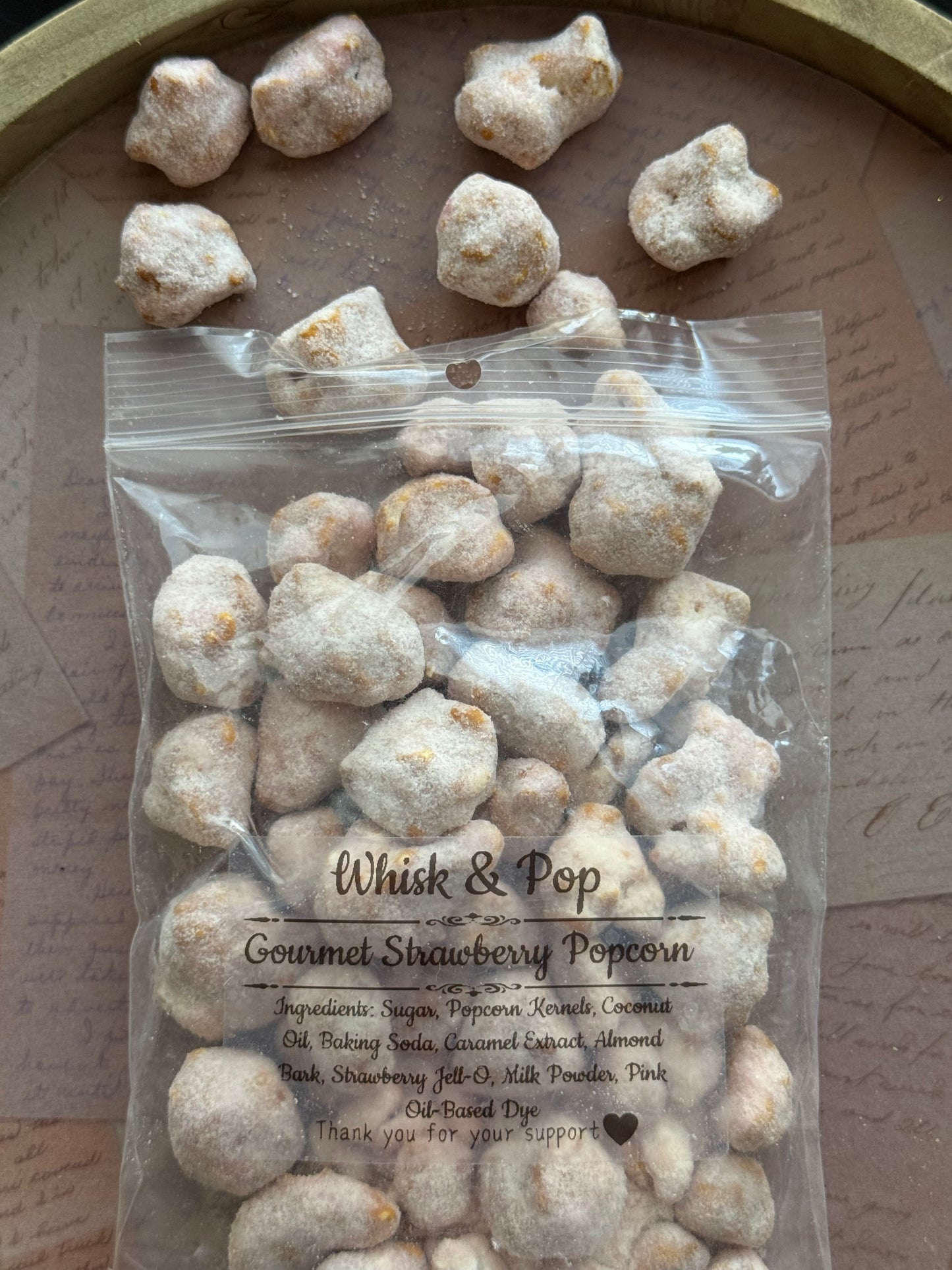 Gourmet Strawberry Popcorn