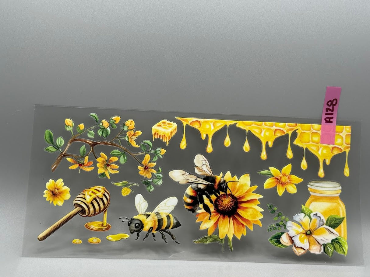 A128 BEES AND FLOWERS