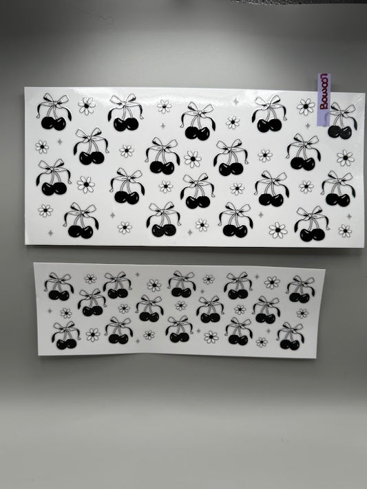 BOW007 BLACK CHERRIES AND BOWS