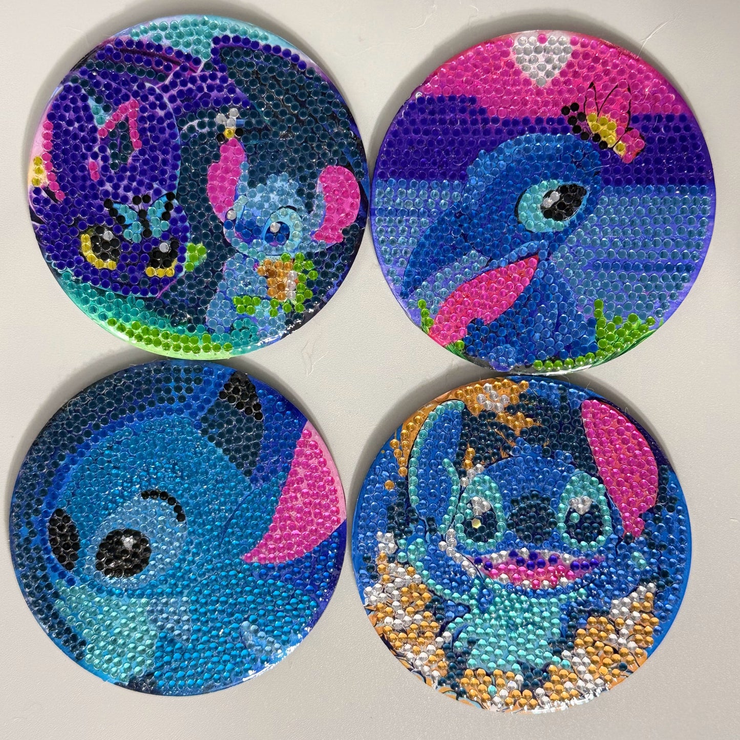 Stitch Diamond Painted Coasters (set of 4)