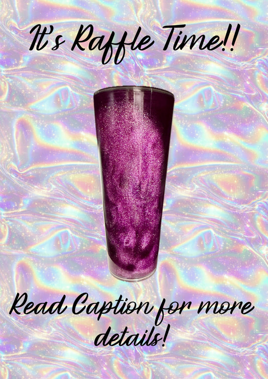 ✨ Purple Cat Eye Snowglobe Cup – 24oz Raffle✨