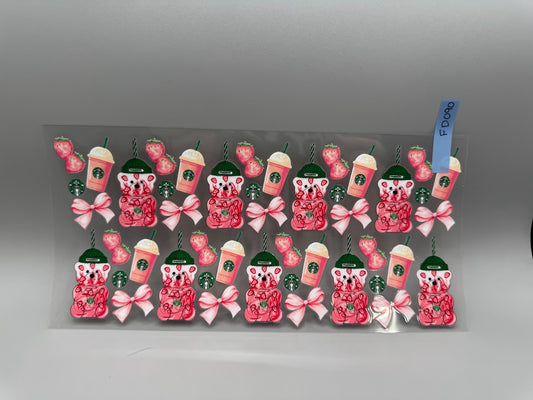 FD090 Starbucks Pink Drink Bear