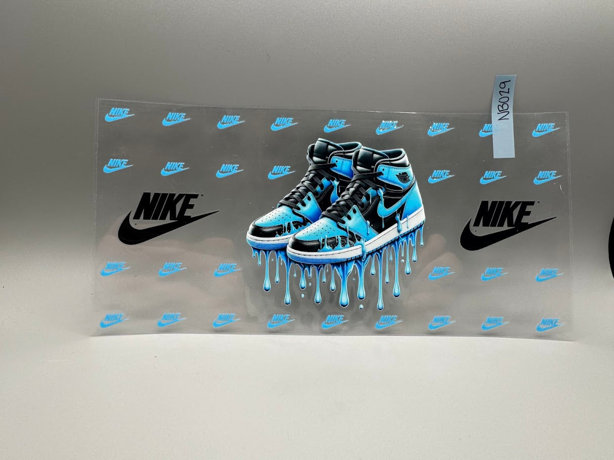 NB029 Blue Nike Shoe Drip