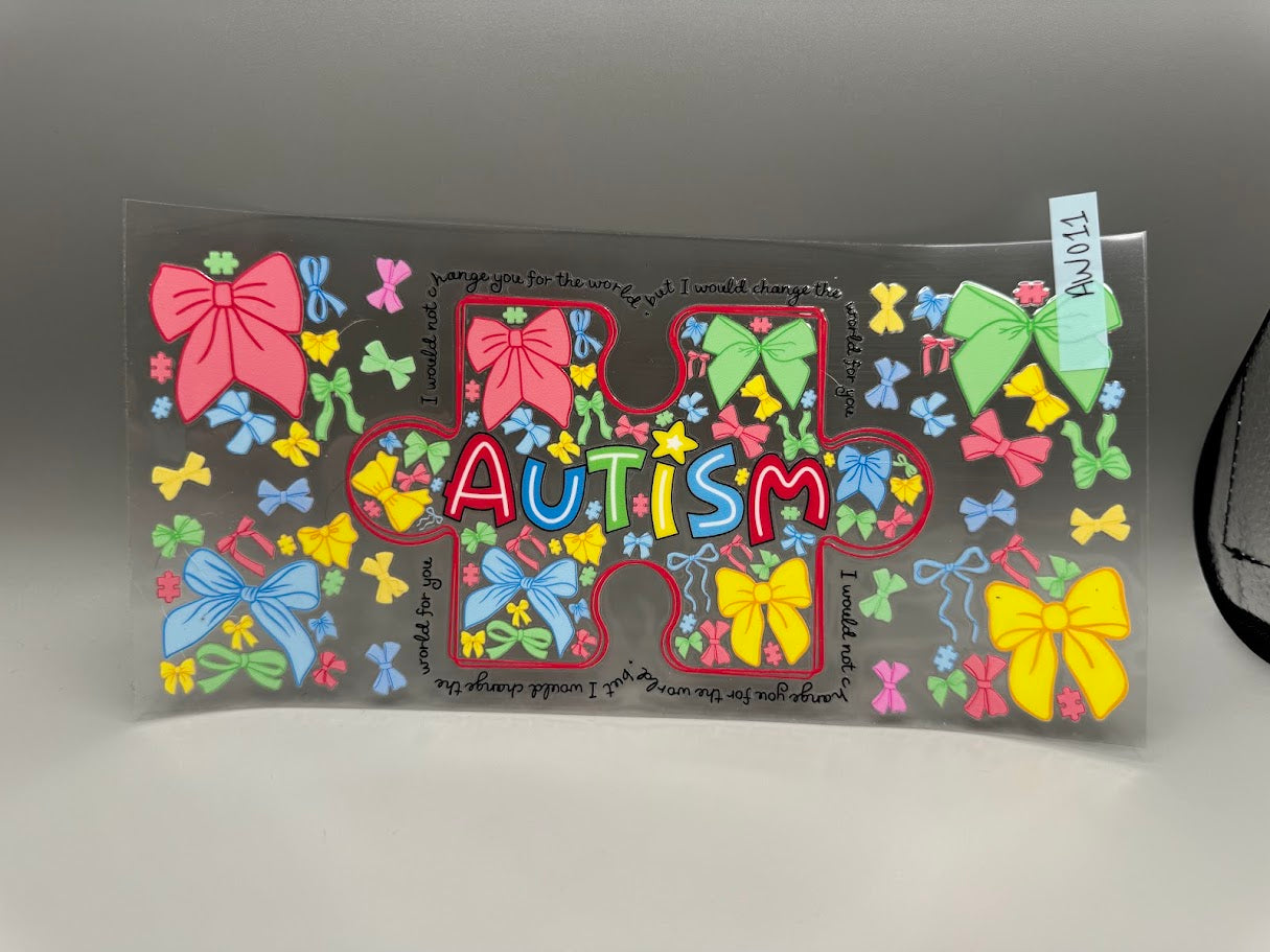 AW011 Autism Awareness puzzle piece