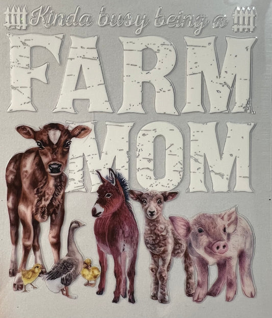 Busy being a farm mom