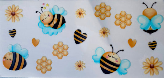 Bees, Hearts, Honeycombs