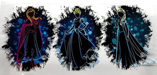 C025 Disney Princesses and Silhouettes