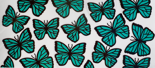 Teal Butterflies
