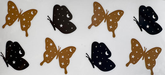 Black & Gold Butterflies