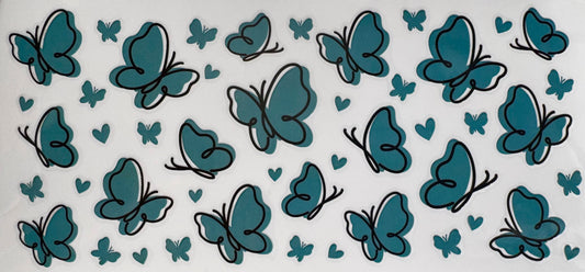 Teal Butterflies