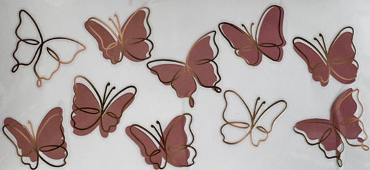 Rose gold and Gold Butterflies