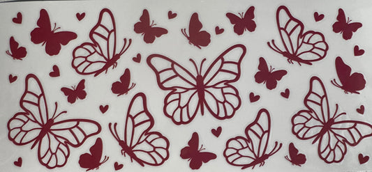 Magenta Butterflies
