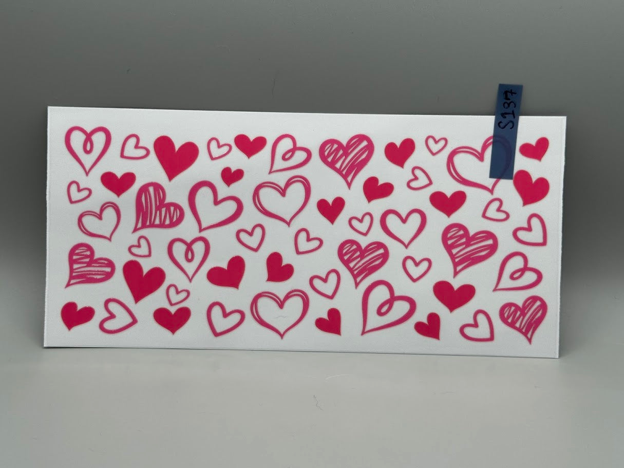 VAL014 Pink Hearts