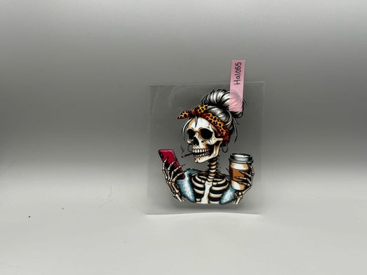 HAL055 Skeleton With Coffee