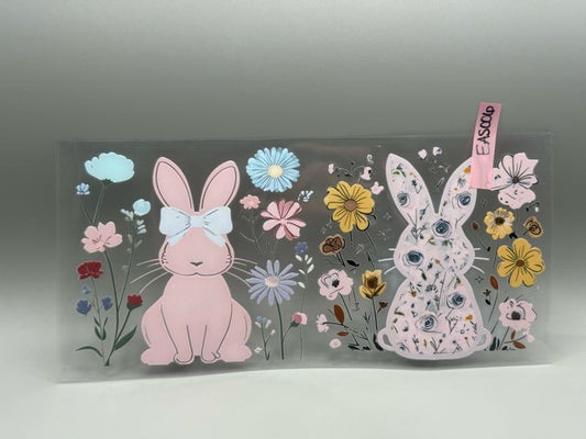 EAS006 Pastel Flowers and Bunnies