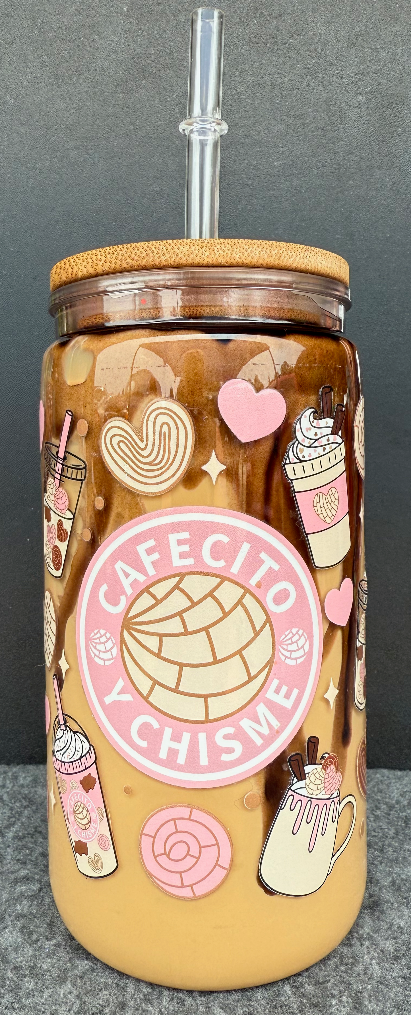 16oz Acrylic - Mocha fudge drip